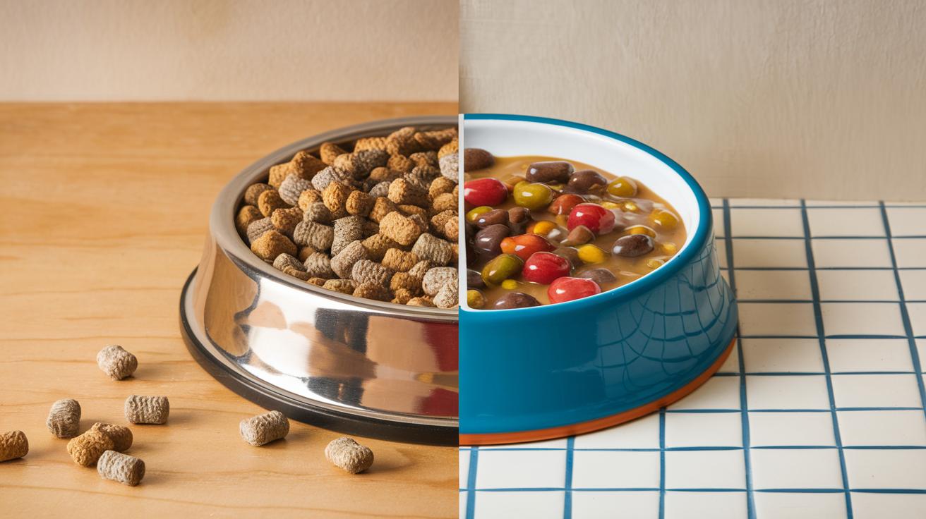 Jakie są różnice między karmą suchą a mokrą?